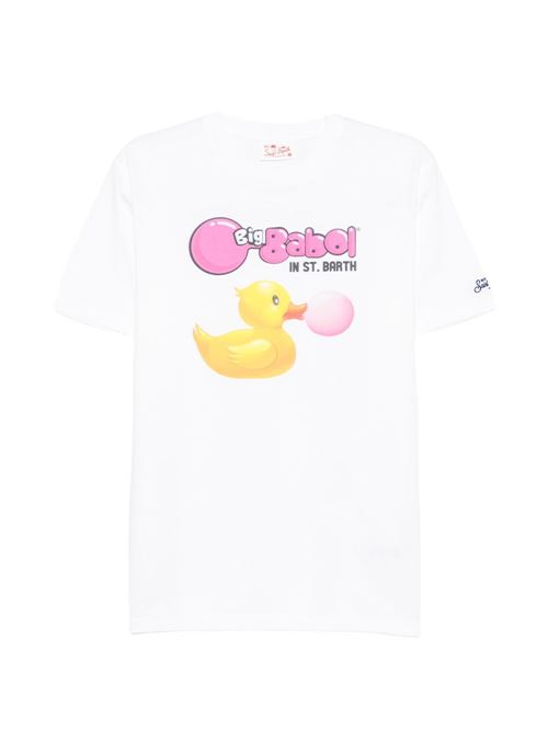 T-shirt uomo MC2 Saint Barth Denver bianca con stampa MC2 SAINT BARTH | DENVER04496L